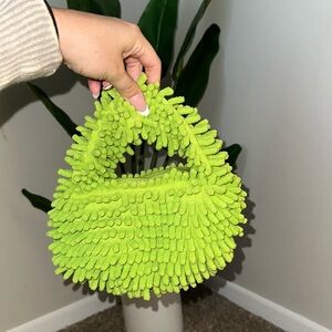 Lime green hand bag